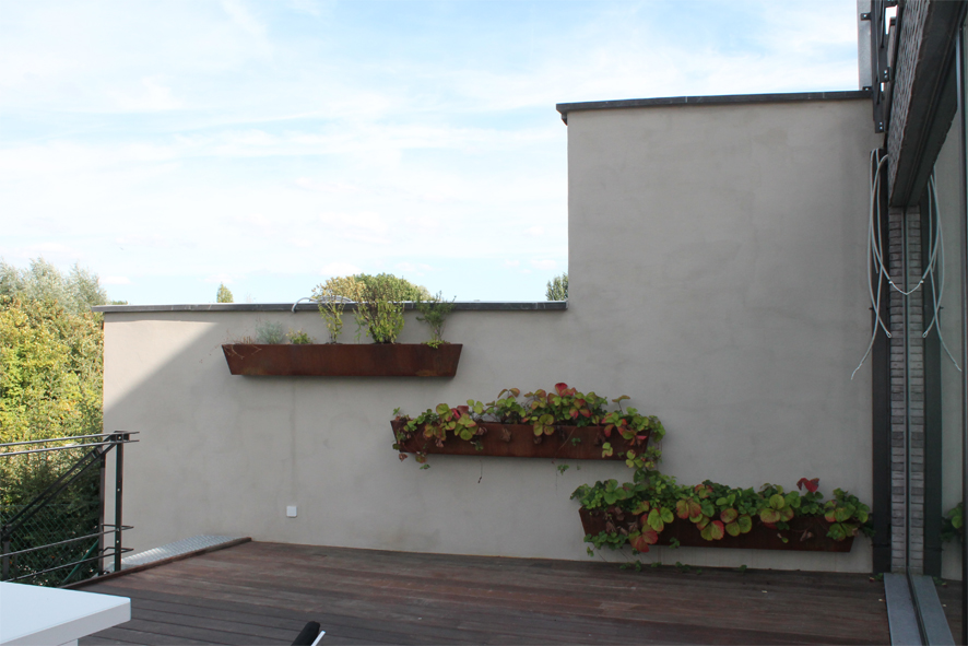 groot terras appartement